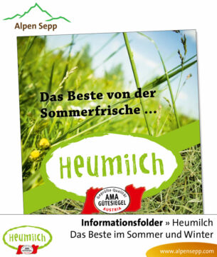 Flyer - Informationsfolder: Heumilch Broschüre