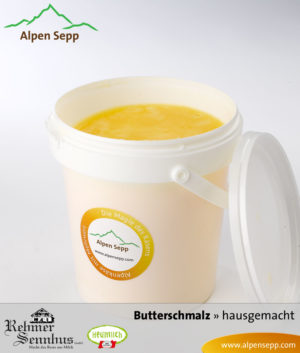 Hausgemachtes Butterschmalz vom Alpen Sepp