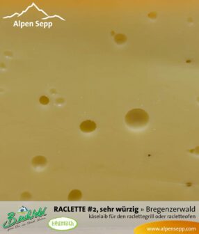 Raclette #2 sehr würziger Käselaib für den Raclettegrill