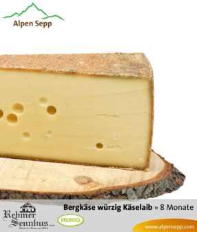 Würziger Bergkäse Laib