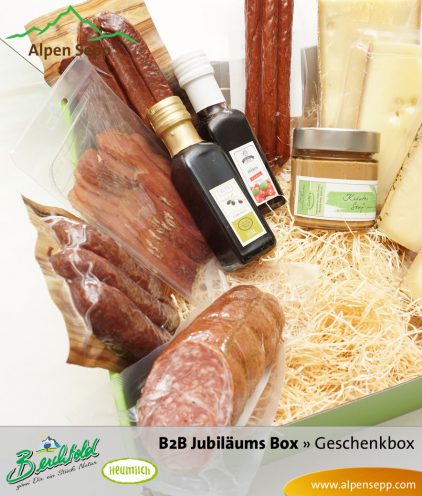 B2B Grosse Geschenkbox Wurst und Käse