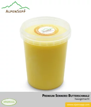 Premium Sennerei Butterschmalz, Butterreinfett bzw. Ghee | hausgemacht | 430 Gramm